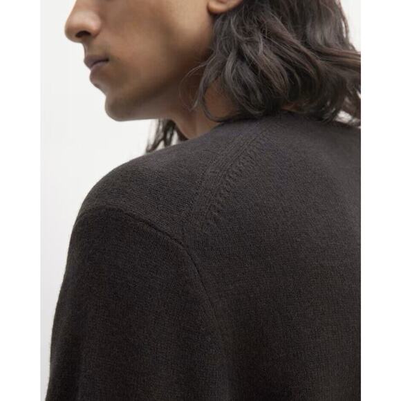 Everlane The Premium Merino Crew Neck Sweater Wool Black Men's XL NWT - Picture 2 of 11